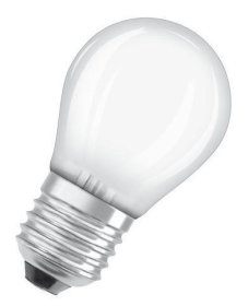 LED Lempa OSRAM Parathom, 4W, E27, 220-240V, 2700K, filamentinė, matinė, burbuliukas, atitinka 40W lemputę