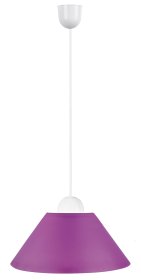 Pakabinamas šviestuvas RABALUX Plastic, E27, 1 x 60W, 230V 50Hz, IP20, purpurinės sp., 245 x 600 mm, 1930