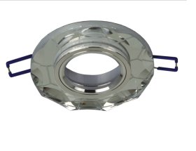 Montuojamas šviestuvas BALTIK GAISMA D1807 Cl Cr Gu10, LED šviečiantis kraštas, apvalus, skaidrus