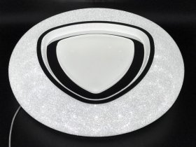 Lubinis LED šviestuvas BALTIK GAISMA K77930/500, 30/30/60 W, 3000+6000K, 230V, 2000-4200 lm, su pultu, su veidrodiniu rėmeliu, apvalus, 500 mm skersmens