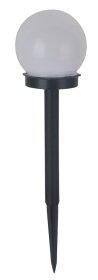 Lauko šviestuvas SUNLUX 8007, su saulės elementais/baterija, plastikinis, įsmeigiamas, burbulas, 40x10cm, A170670015
