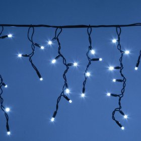 Šviečianti girlianda - varveklis su 150 LED SUNLUX A530880002, ilgis - 3 m, 220 V, IP44, tinka naudoti lauke, baltos sp., 5L 150-1, F3