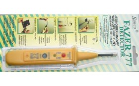 Elektroninis elektros įtampos testeris SUNCO Fazer 777, aptinka laidus sienoje ir lubose, grandinės nenutrūkstamumo tikrinimas, aptiktų įtampų diapazonas 30-500V