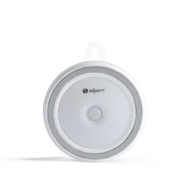 LED šviestuvas DPM Ml7000Pir, montuojamas po spintele, 0,5 W, 20 lm, 3000 K, IP20, skersmuo 80 mm, su judesio ir prieblandos davikliu,  3 x AAA