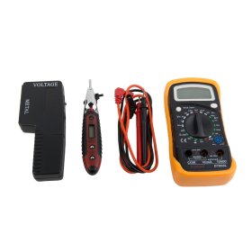 Multimetro komplektas ELECTRALINE 59004, skaitmeninis profesionalus multimetras + įtampos detektorius + metalo detektorius