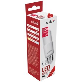 LED lempa AVIDE At-5226, 10W (=75W), E27 T45 STICK, WW, 3000K, 220-240V, 800-1055 lm, 220°, 25.000 val