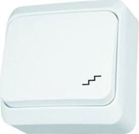 Perjungiklis SCHNEIDER Prima, 1 klavišo, paviršinis, baltos spalvos, IP20, WNT-600P, WDE001060