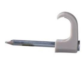 Laikiklis kabeliui SCHNEIDER Thorsman, 6x10 mm, su vinuku, plokščiam kabeliui, baltos sp., 10-0-0042, 100 vnt.