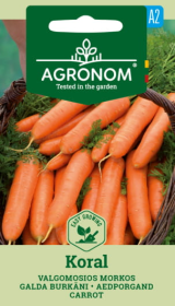 Daržovių sėklos, AGRONOM Morkos valgomosios KORAL, 3 g.