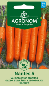 Daržovių sėklos, AGRONOM morkos valgomosios NANTES 5, 3 g.