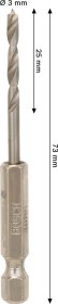 Grąžtas medienai BOSCH PRO, šešiakampiu tvirtinimu, 3 mm x 74 mm