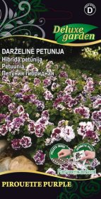 Gėlių sėklos, petunija darželinė Pirouette Purple, 10 s., 2396, D