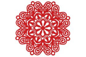 Kalėdiniai stalo padėkliukas WINTERIA Olga, 38 cm, raudona sp.