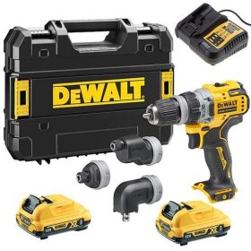 Akumuliatorinis gręžtuvas DEWALT DCD703L2T-QW, 12 V, kompekte 2x3,0 Ah akumuliatoriai ir kroviklis