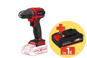 Akumuliatorinis gręžtuvas EINHELL TE-CD 18/40 Li BL - Solo, 18 V, bešepetėlis variklis, maks. sukimo momentas 40 Nm, be akumuliatorių ir kroviklio