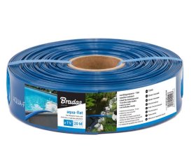 Plokščia žarna BRADAS Aqua-Flat PE/EVA, vandens pumpavimui, 1 1/4"- 30m, mėlyna spalva
