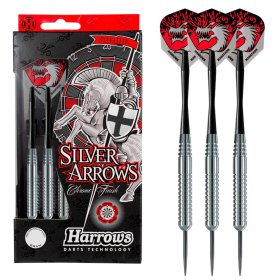 Darts strėlytės HARROWS Silver Arrows, steeltip, 3x18 g