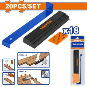 Grindų dangų montavimo rinkinys WADFOW, 20 vnt., WFLA2401