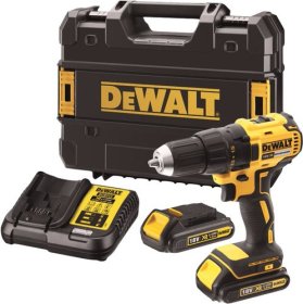 Akumuliatorinis gręžtuvas DEWALT DCD771S2-QW, maks. sukimo momentas 42 Nm, 18 V, 2 x 1,5 Ah akumuliatoriai, kroviklis, lagamine