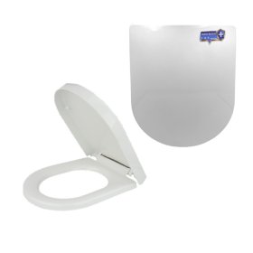 Klozeto dangtis Ef-6002Sd, lėtai nusileidžiantis, baltas, polipropilenas, 150062