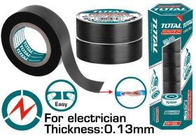 Izoliacinė juosta TOTAL, 0,13x18mm, 9,15m, THPET1103
