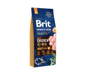 Sausas šunų ėdalas BRIT Premium By Nature, vidutinio dydžio veislių (10 –25kg), suaugusiems šunims, vištiena, 3kg