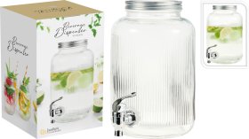 Stiklinis ąsotis su kraneliu, 4 l