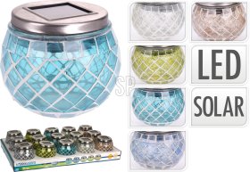 LED terasos lemputė, su saulės baterija, penkios skirtingos sp.