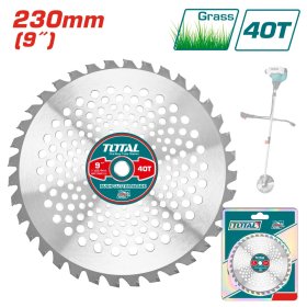 Pjovimo diskas TOTAL TAC234615, benz. krūmapjovei, skersmuo 25,4mm, 40T, 230mm
