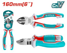 Šoninio kirpimo replės TOTAL, Cr-V, 160 mm., THT230606