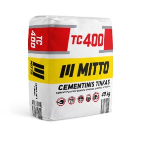 Cementinis tinkas MITTO TC400, mašininis, 40 kg