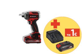 Akumuliatorinis smūginis veržliasukis EINHELL TP-CW 18/350-C, Li BL-Solo, 18 V, be akumuliatoriaus ir kroviklio