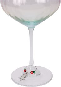 Dekoracijos taurėms, 6 vnt., kalėdinio dizaino