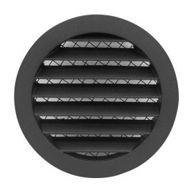 Ventiliacinės grotelės EUROPLAST MRA125A, d125 mm, antracito sp., aliuminio lydinio