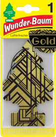 Automobilių oro gaiviklis WUNDER-BAUM, Gold, pakabinamas