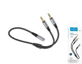 Adapteris HOCO 21, 2*3.5mm (Male) - 3.5mm (Female)