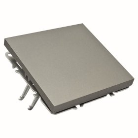 Skambučio jungiklis TOPE Bora, 1 klavišo, įleidžiamas, pilkos sp., 16 A, 250 V, 500900091