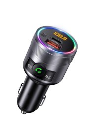 Moduliatorius KENNER FT-626, FM, 12-24 V, 2x USB-A jungtys, juodos sp.