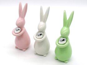 Velykinė dekoracija Triušis, su auksiniais kiaušiniais