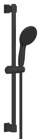Dušo komplektas GROHE QuickFix Vitalio Start 100, 100mm 2-srovių rankinis dušelis, 600mm stovas,1750mm žarna, vandenį taupantis, juodas matinis, 279482431