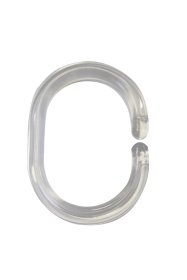 Žiedai vonios užuolaidai RIDDER WIEN, skaidrūs, SBSC, 1 pak./12 vnt., 49300