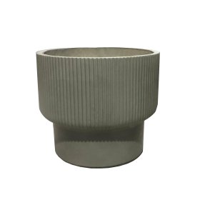 Keraminis lauko vazonas Oliva II, žalios sp., 35 x 35 x 31 cm.