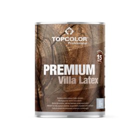 Medienos fasado dažai TOPCOLOR, Premium ViLLa Latex, 1 L, piLka spaLva