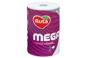 Popierinis rankšluostis RUTA Mega, 2-jų sluoksnių, 150 lap.