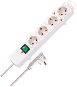 Ilgiklis BRENNENSTUHL Comfort-Line Plus, 4 lizd., 2m, su įž., su jungikliu, baltos sp., 1153320100