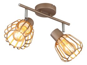 Kryptinis šviestuvas GLOBO Olin, E27, 2 x 40W, 230V, kavos sp., 300x125x175 mm