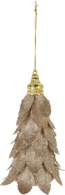 Eglutės žaisliukas Eglutė, auksinės sp., 16 cm