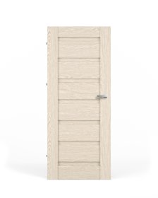 Laminuotos vidaus durys su užlaida VIVENTO PB-01, kairinės, spl. Cornwall oak, 2030x844x40 mm