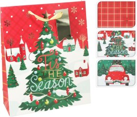 Dovanų maišelis, 3 skirtingi dizainai, 32 x 26 x 10 cm