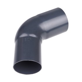 Alkūnė PLASTMO, matmenys 75 mm skersmuo, 60 laipsnių, grafito spalva, 5226240